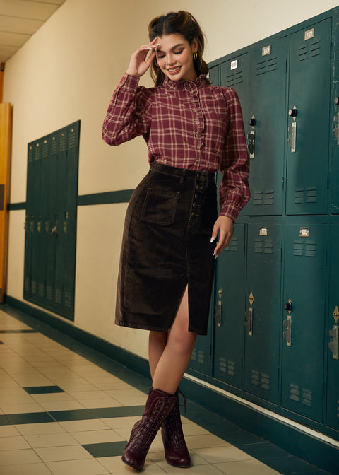Buttoned Up & Brilliant Skirt