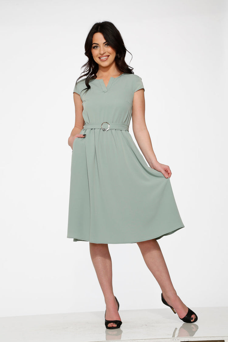 Aqua Swing Dress
