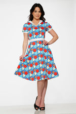 Stripe Red Dot Swing Dress