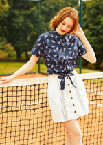 Pinch Of Style Tie-Waist Top