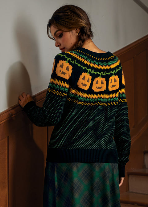 📌PRESALE Give 'Em Pumpkin To Talk About Fair Isle Cardigan