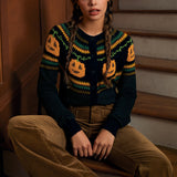 Give 'Em Pumpkin To Talk About Fair Isle Cardigan
