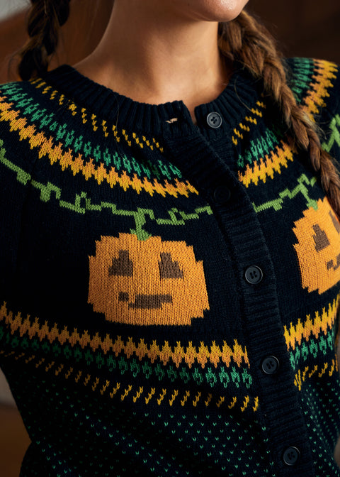 📌PRESALE Give 'Em Pumpkin To Talk About Fair Isle Cardigan