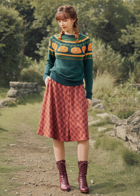 Give 'Em Pumpkin To Talk About Fair Isle Sweater