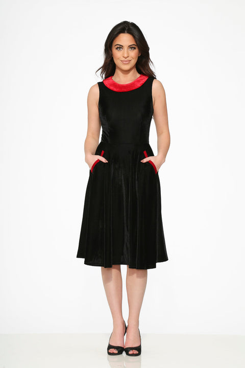 Black Red KurtRoy Swing Dress