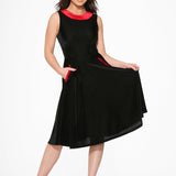 Black Red KurtRoy Swing Dress
