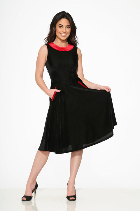 Black Red KurtRoy Swing Dress