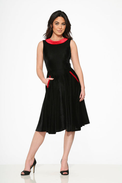 Black Red KurtRoy Swing Dress
