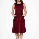 Purple Kurtroy with Black Collor Swing Dress