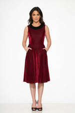 Purple Kurtroy with Black Collor Swing Dress