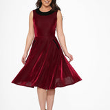 Purple Kurtroy with Black Collor Swing Dress