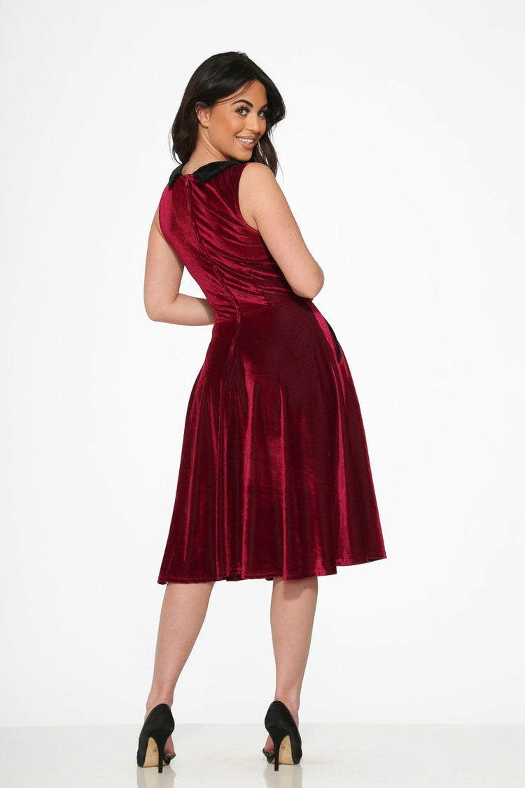 Purple Kurtroy with Black Collor Swing Dress