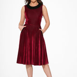Purple Kurtroy with Black Collor Swing Dress