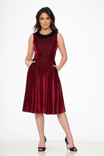 Purple Kurtroy with Black Collor Swing Dress