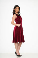 Purple Kurtroy with Black Collor Swing Dress