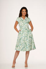 Green Paisley Swing Dress