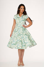 Green Paisley Swing Dress