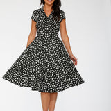 Cat Paw Swing Dress in Black