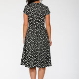 Cat Paw Swing Dress in Black