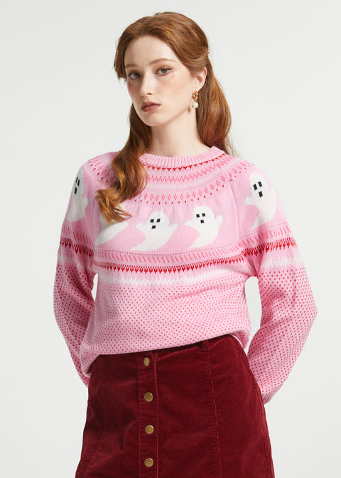 You've Been Ghosted Fair Isle Sweater