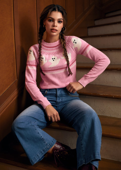 📌PRESALE You've Been Ghosted Fair Isle Sweater