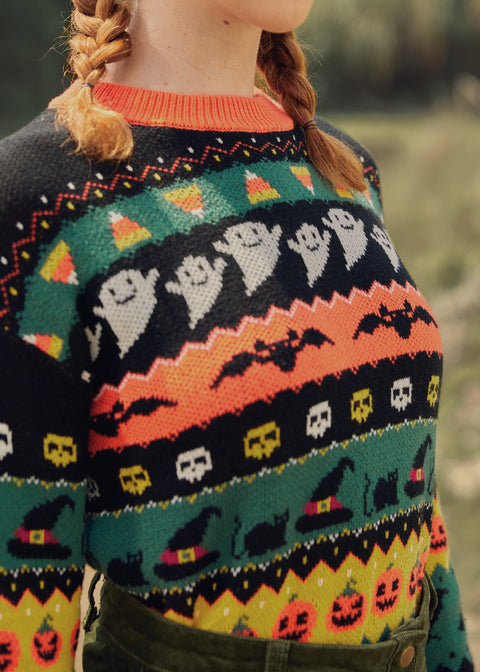 📌PRESALE Fright Night Delight Fair Isle Sweater