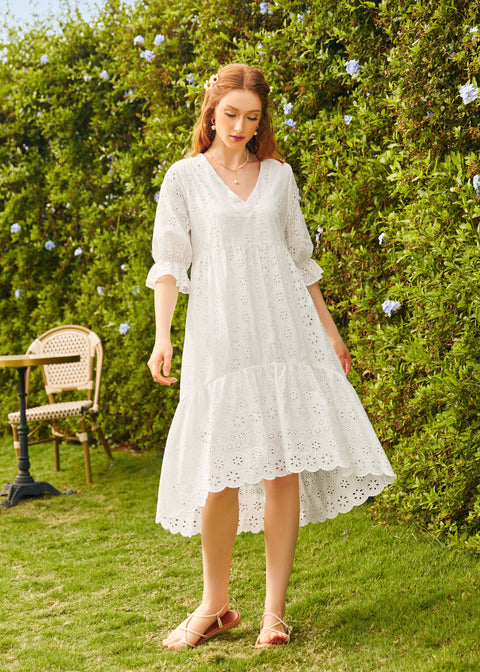 Taking The Day Hi Lo Midi Dress