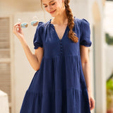 Sunshine Serenade Babydoll Dress (Final Sale)