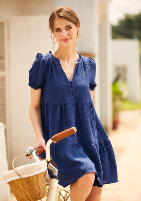 Sunshine Serenade Babydoll Dress