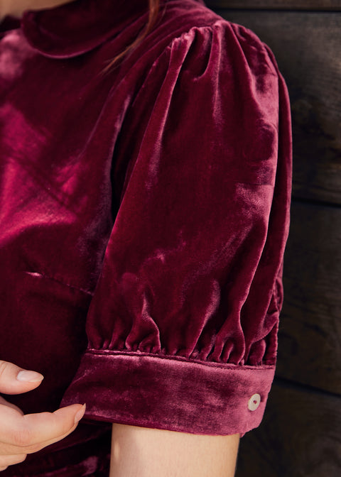 Such A Stunner Velvet Shirt Dress