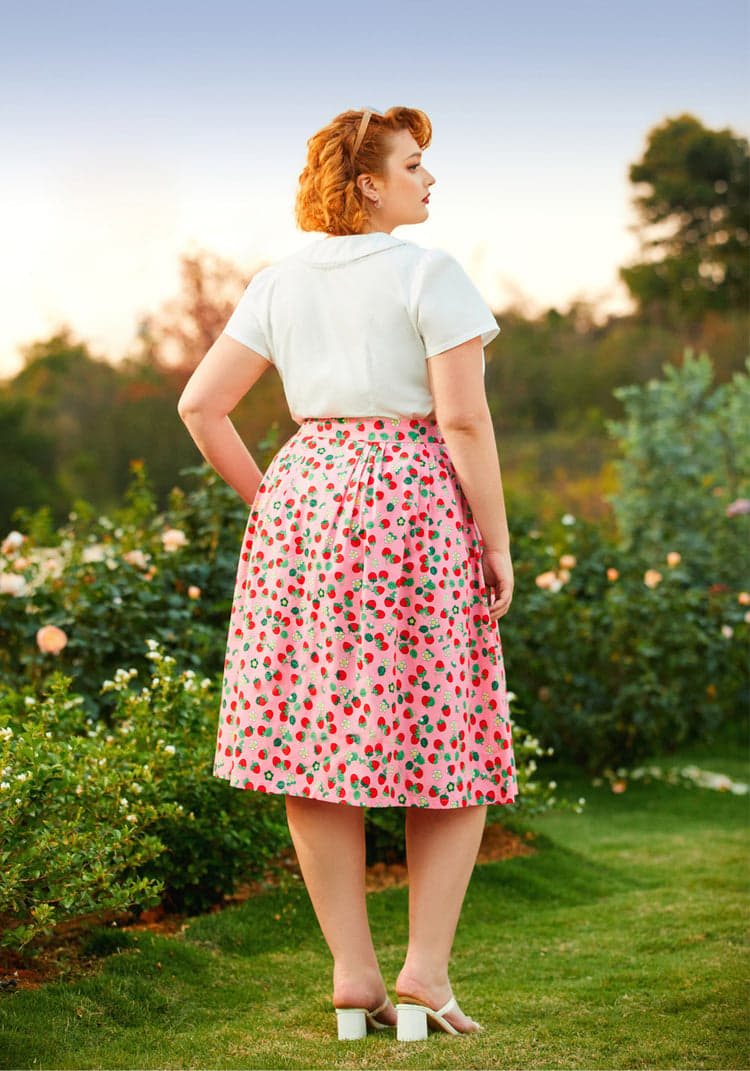Berries & Blossoms A-Line Skirt