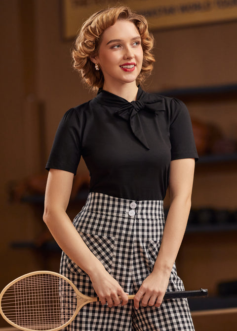 Rydell High Revisited Tie-Neck Top