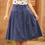 Effortless Feature Midi Skirt (Final Sale)