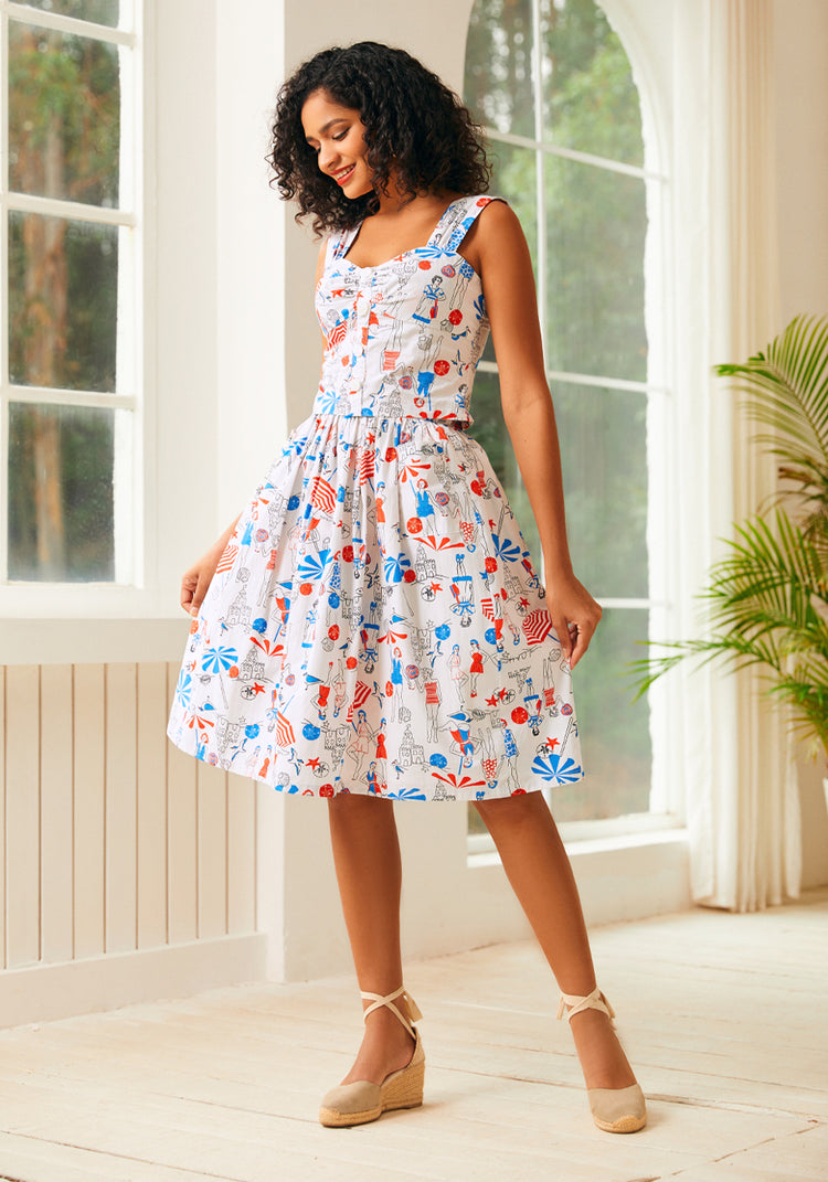 Ocean Breeze Midi Skirt