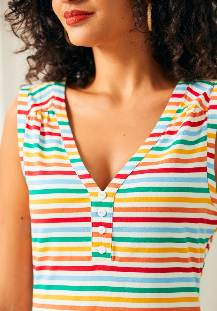 Colorful Commute Top