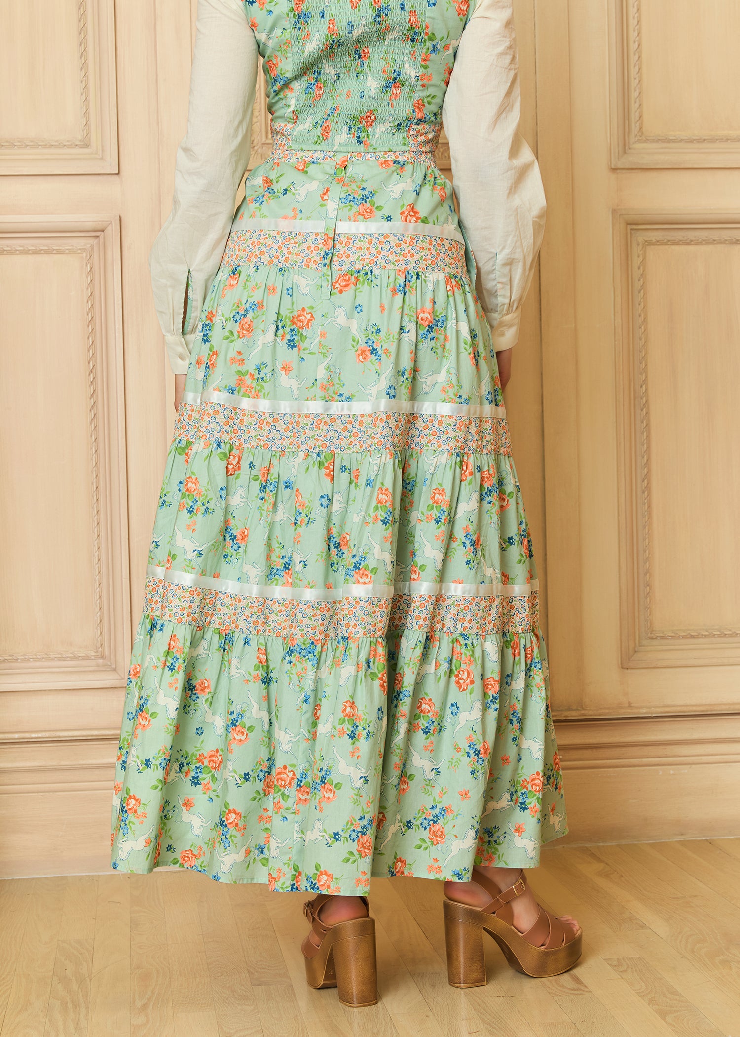 GUNNE SAX for ModCloth Bella Tiered Cottagecore Maxi Skirt