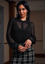 More Mulled Wine Collared Blouse