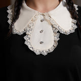 Laced Leaf Shift Dress