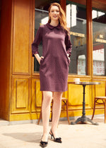 Burn After Reading Collared Shift Dress