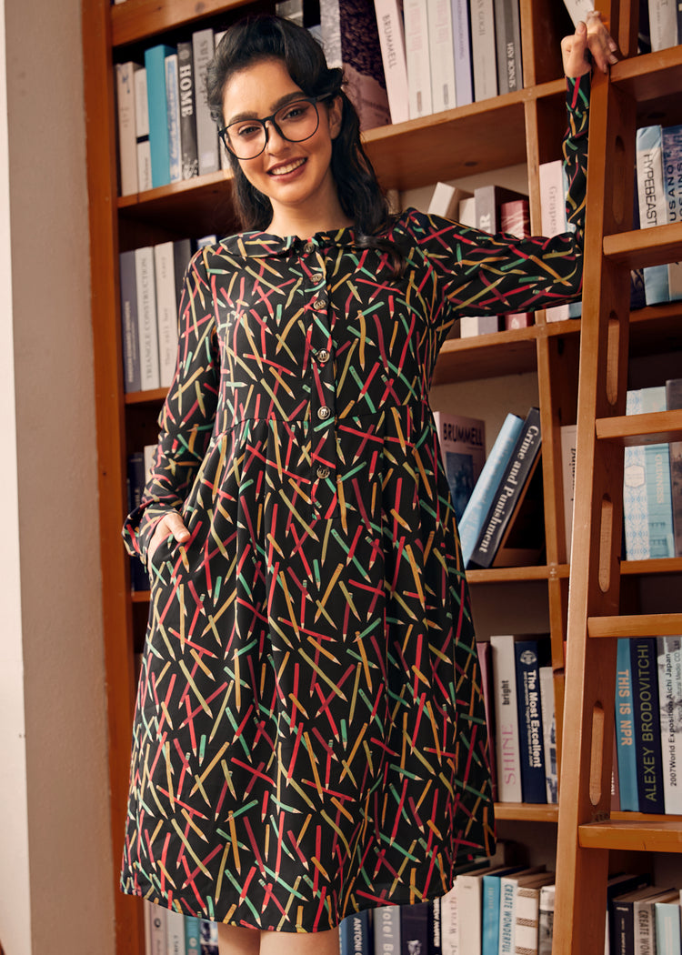 Autumn Vintage Vibes Dress