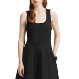 Classically Charming Sleeveless Fit & Flare Dress
