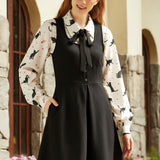 Classically Charming Sleeveless Fit & Flare Dress