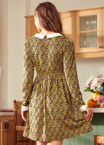 Nifty Fifties Flare Collar Dress