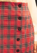 Reimagined Retro Faux Wrap Skirt