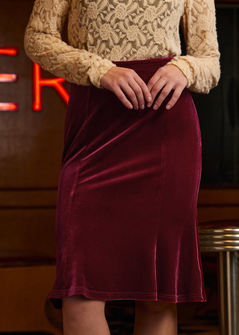 Sugar and Spice Spice Fishtail Midi Skirt