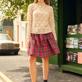 Cut to the Chase Puff Shoulder Mock Neck (Final Sale)