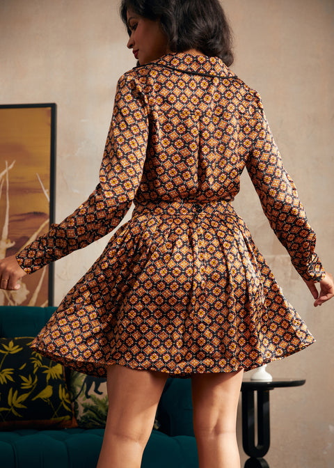 Playful Past Long Sleeve Blouse