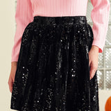 Midnight Muse Dirndl Velvet Skirt (Final Sale)
