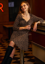 Leopard Hi-Low Empress Dress