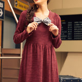 Touched by Time Ruffle Accent Dress (Final Sale)